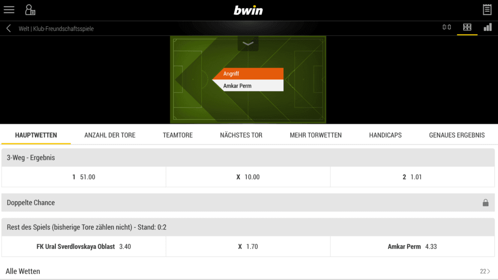 bwin Live Wetten
