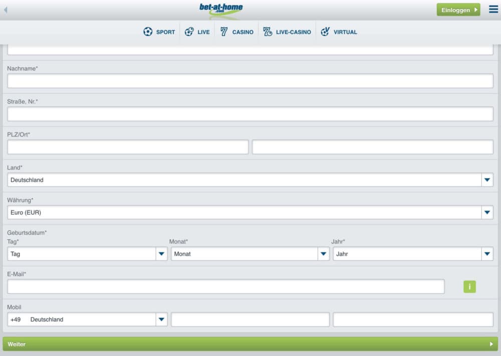 bet-at-home registrierung schritt 2