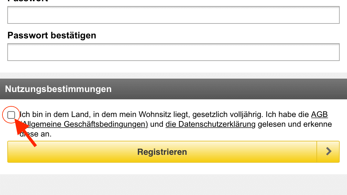 Interwetten Nutzungsbedingungen