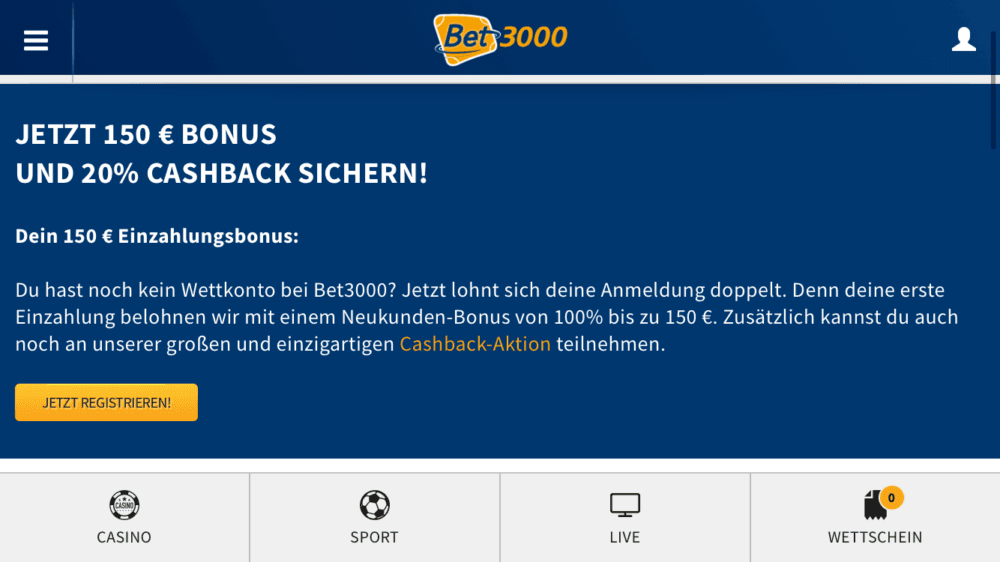 bet3000 bonus