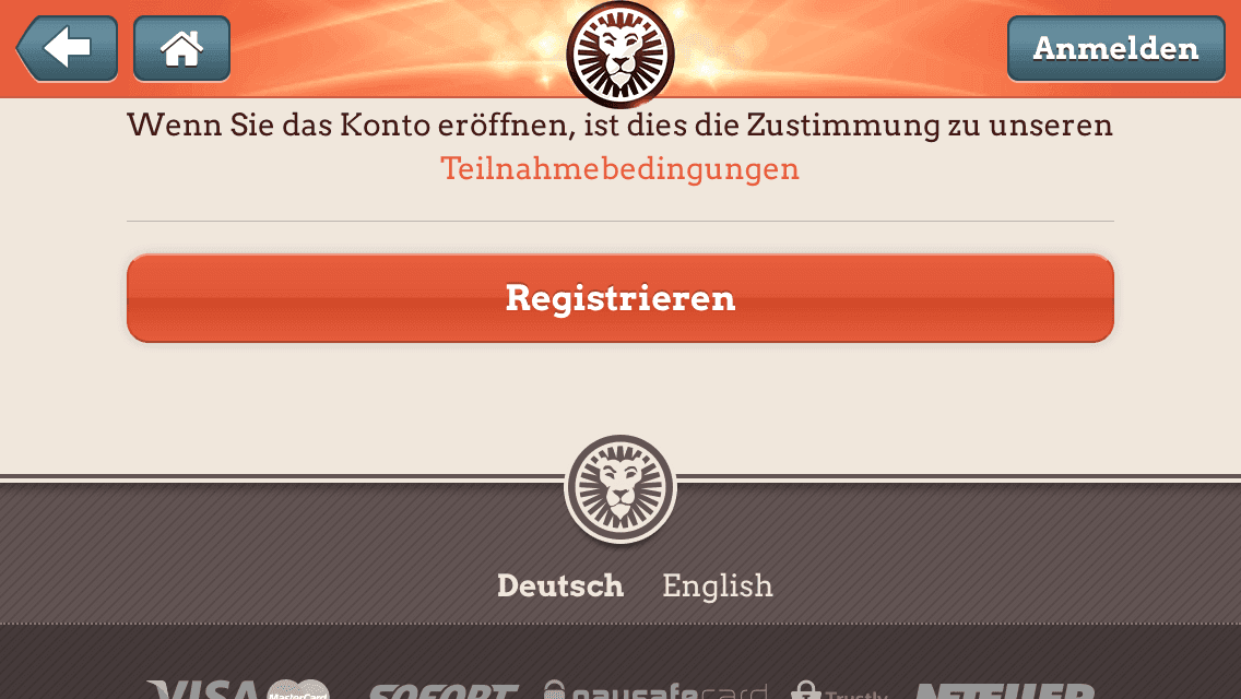 LeoVegas Sport Registrierung 2